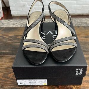 Naturalizer Womens Vanessa 2 Black Evening Sandals 8.5 Medium